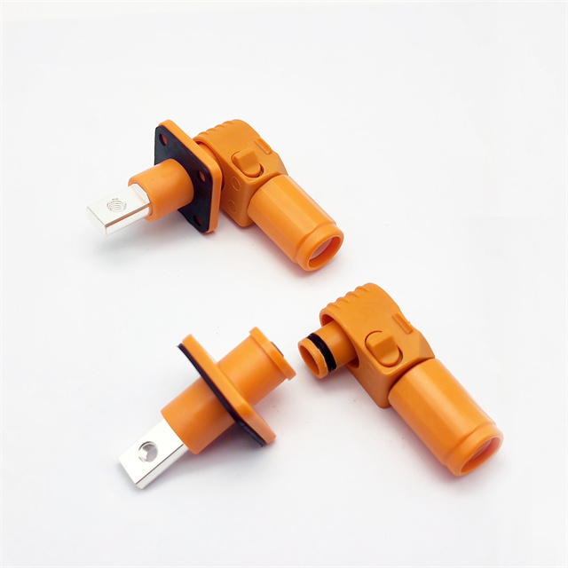 High Current Energy Storage Straight Angle PlugConnector