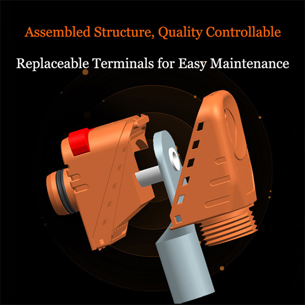 High Voltage 90 Degree Angle Energy Storage Connectors