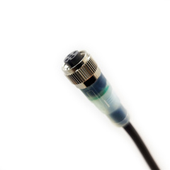 M12 Straight Connector A Coded With LED