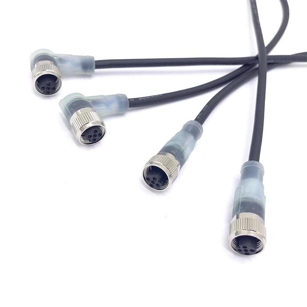 M12 Connector 5 Pin With LED Indicator Light