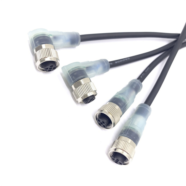 M12 Connector 5 Pin With LED Indicator Light