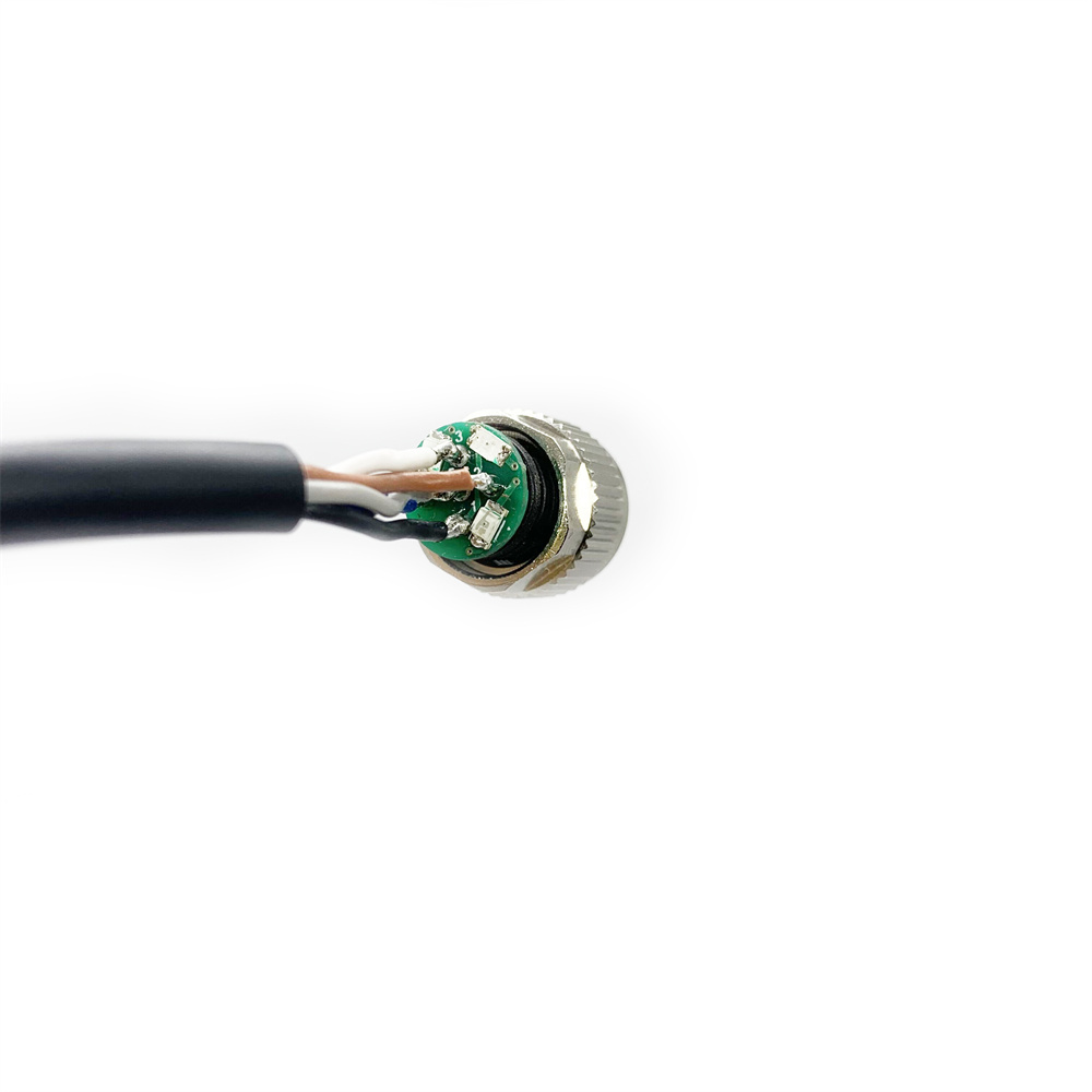 M12 Connector 5 Pin With LED Indicator Light