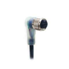 Right Angled 5 Pin M12 LED Connector Assembly
