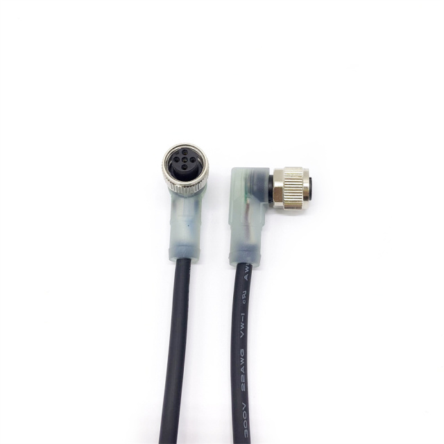 M12 Connector 5 Pin With LED Indicator Light