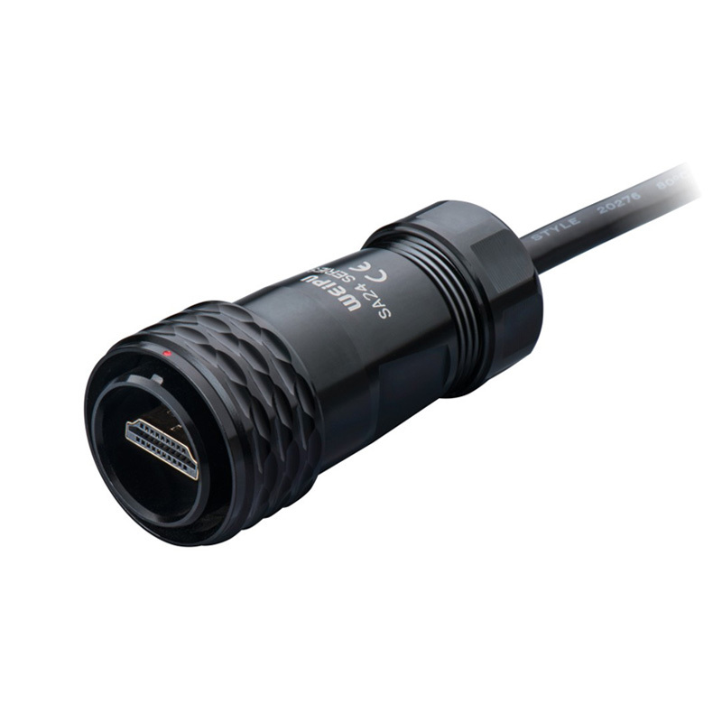 Panel Mount HDMI Connector with Cable