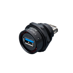 Weipu SA24 Panel Mount USB3.0 Plug Cable Connector