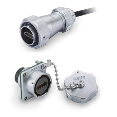 Weipu WY24 HDMI Network Plug Sockets Signal Cable Connector