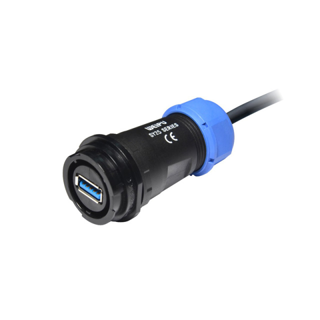 Weipu SY25 Plug Sockets Plastic USB 3.0 Cable Connector