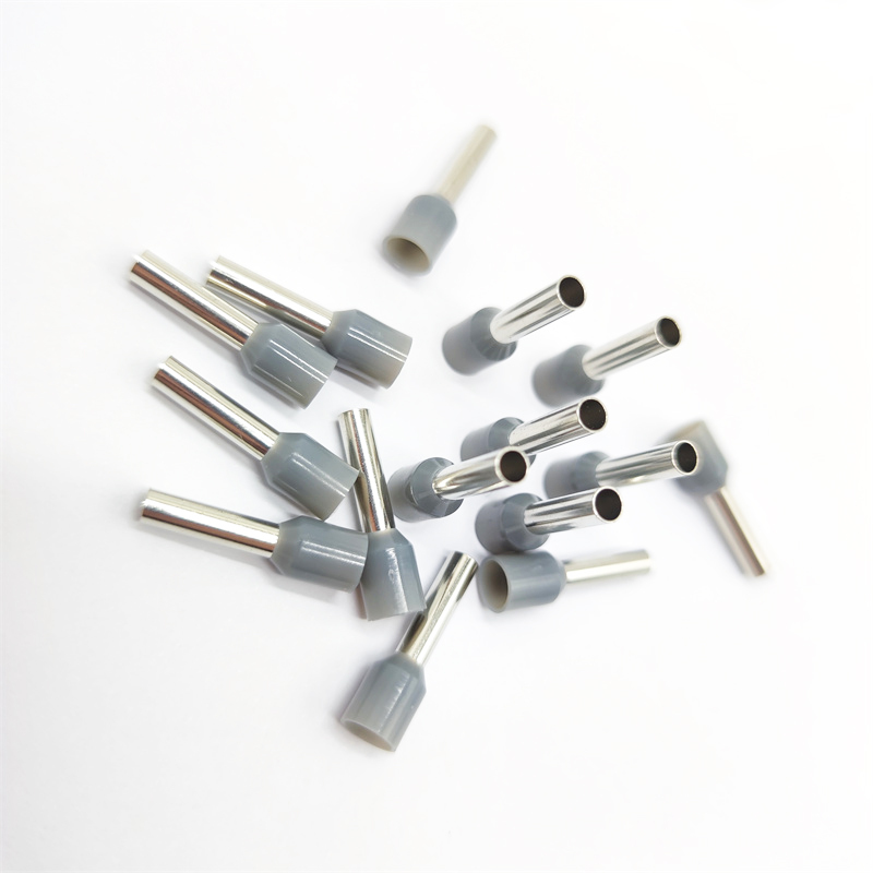 Cord End Terminal Tubular Pre Insulated Ferrule Grey
