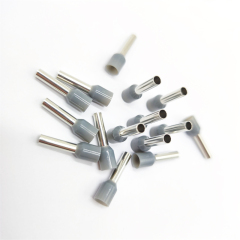 Cord End Terminal Tubular Pre Insulated Ferrule Grey