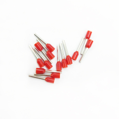 Electrical Cold Crimp terminal block wire ferrules red