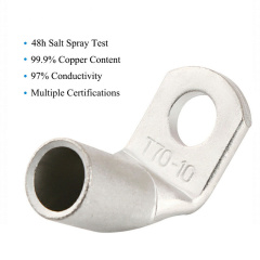 90 Degree Copper Ring Tubr Terminal Lug