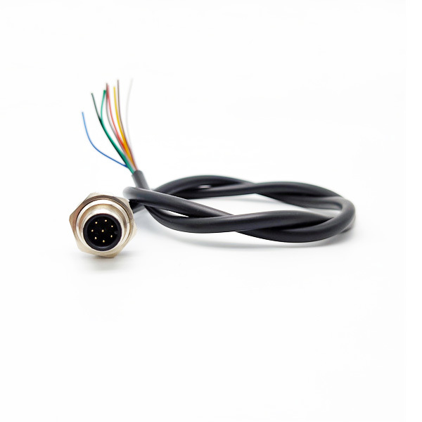 M12 Panel Mount Flange Socket Sensor Wire Connector