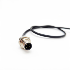 M12 Panel Mount Flange Socket Sensor Wire Connector