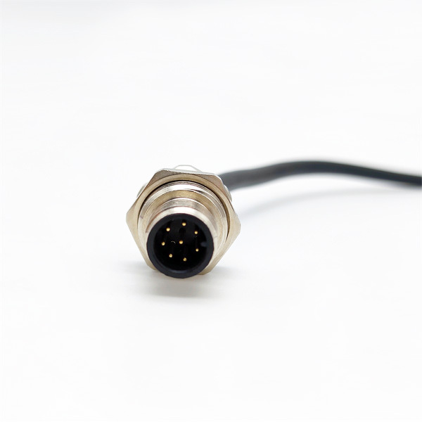 M12 Panel Mount Flange Socket Sensor Wire Connector