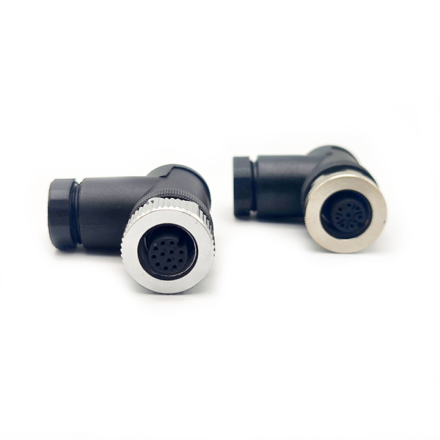 Right Angle M12 Industrial circular Connector