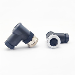Right Angle M12 Industrial circular Connector