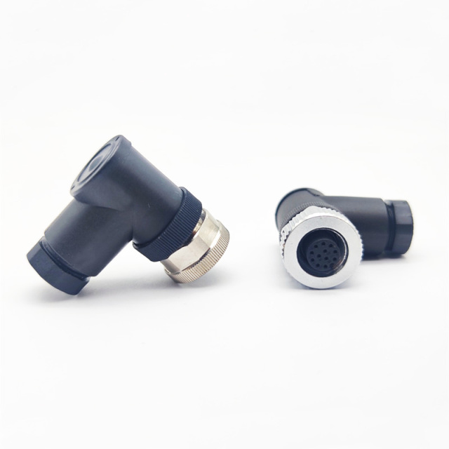 Right Angle M12 Industrial circular Connector
