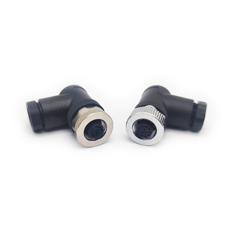 Right Angle M12 Industrial circular Connector