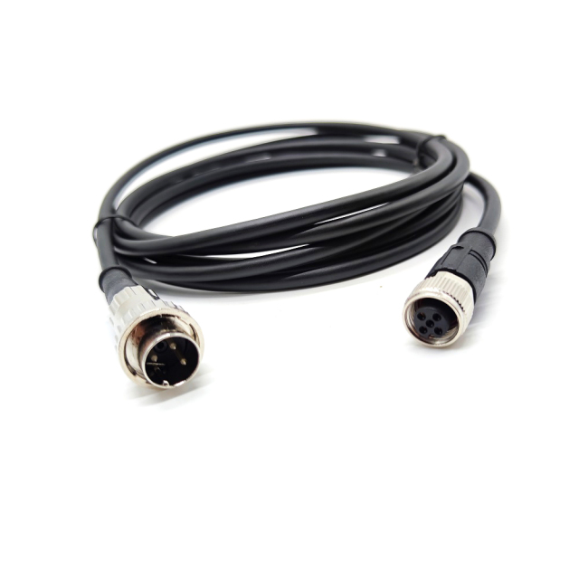 M12 Cable Plug to 3Pin Din Cable