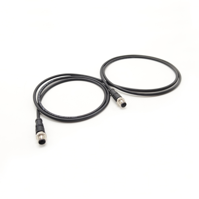 M12 4 Pin D Coded Cable Connector for Ethernet