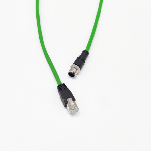 M12 D Code to RJ45 Cable