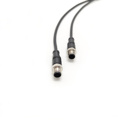 M12 4 Pin D Coded Cable Connector for Ethernet