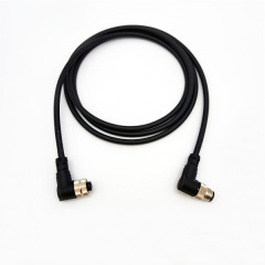 M12 PVC PUR Straight Angle Shielded Unshielded Wire Electronic Cable Connector