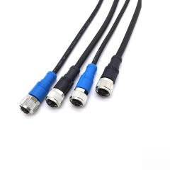 M12 4 pin waterproof cable connector