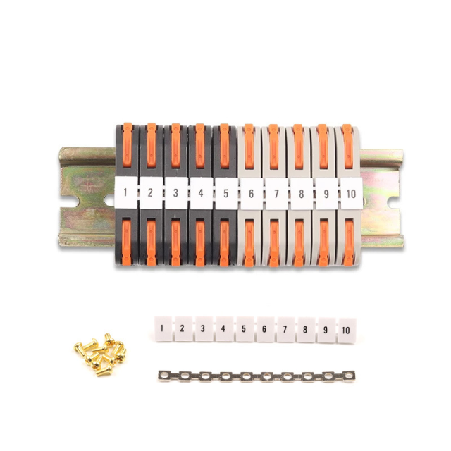 Customizable UK Mini Push In Din Rail Connectors