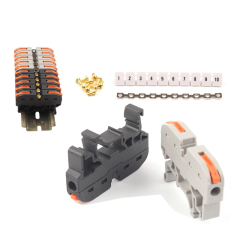 Customizable UK Mini Push In Din Rail Connectors
