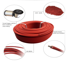 Customization Solar DC Cable 6mm2 Of Red Black