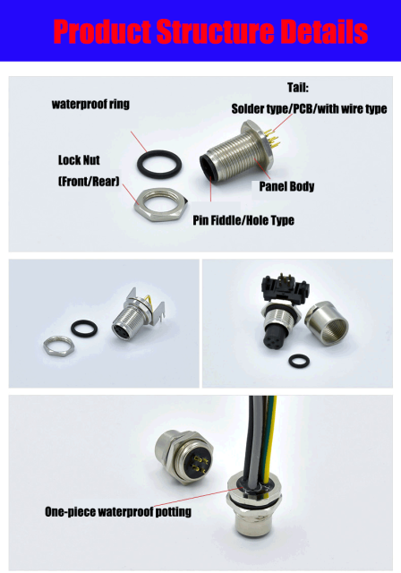 M12 Panel Mount Connectors