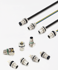 M8 Screw Crimp Series Cable Panel Mount Circular Connectors