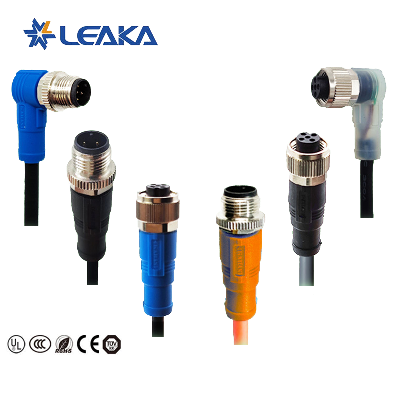 M12 Sensor Connector 4 Pin Screw Termination