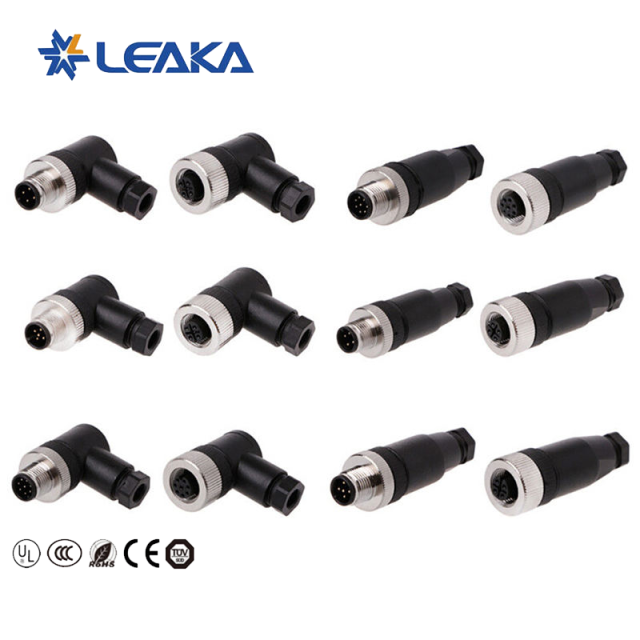 M12 Sensor Connector 4 Pin Screw Termination