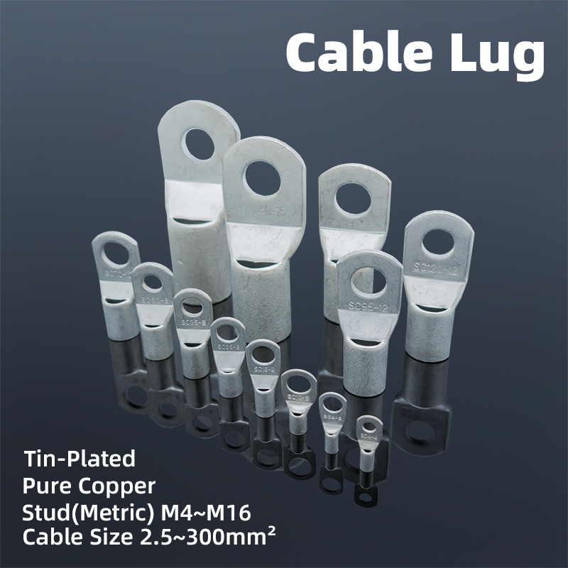 AWG Series Silver Plated Copper Terminal Bell-End Lug