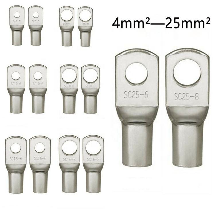 AWG Series Silver Plated Copper Terminal Bell-End Lug