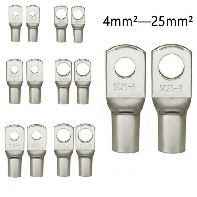 AWG Series Silver Plated Copper Terminal Bell-End Lug