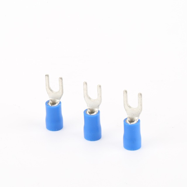 16-14AWG Electrical Insulated Copper Fork Lugs