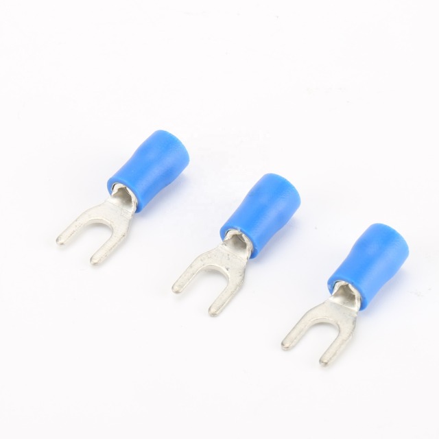 16-14AWG Electrical Insulated Copper Fork Lugs