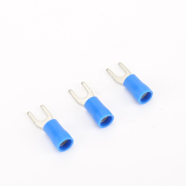 16-14AWG Electrical Insulated Copper Fork Lugs