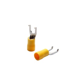 Plating Tin Insulated Flange Spade Fork Cable Lug Copper