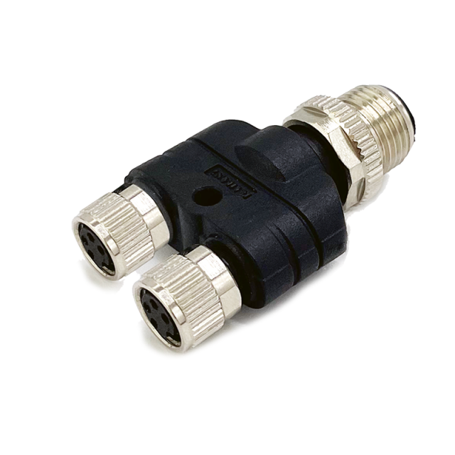 Y Shape M12 Electrical Connector