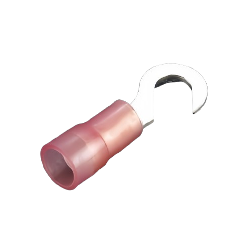 Hook Terminals Nylon Insulated Double Crimp Cable Lug
