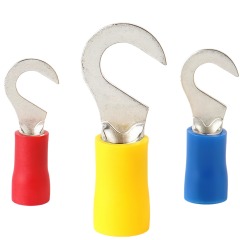 Copper Crimp Hook Terminals with Vinyl Insulated