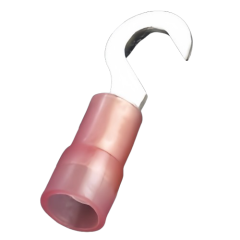 Hook Terminals Nylon Insulated Double Crimp Cable Lug