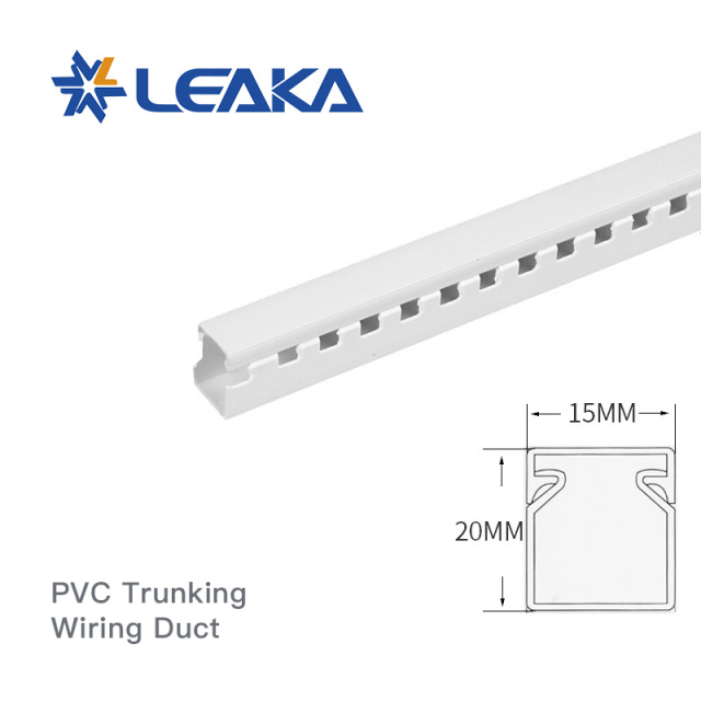 Slotted PVC Trunking Electrical Cable Duct for Wiring Management