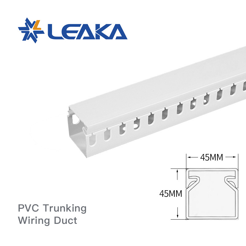 45x45 White PVC Trunking Wiring Duct for Wiring