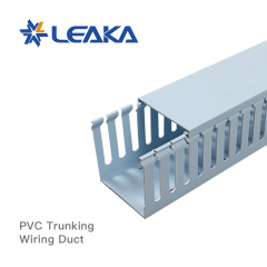 Bending Resistance Slotted PVC Trunking Wiring Duct with Cover